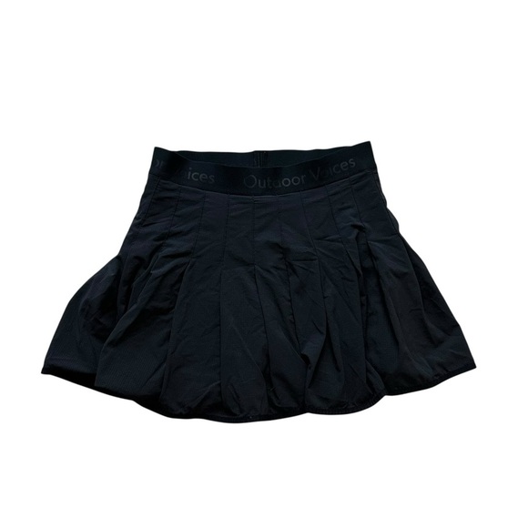 Outdoor Voices Skort Pleated Mini Skirt Black Athletic Summer Size Extra Small - Picture 1 of 3